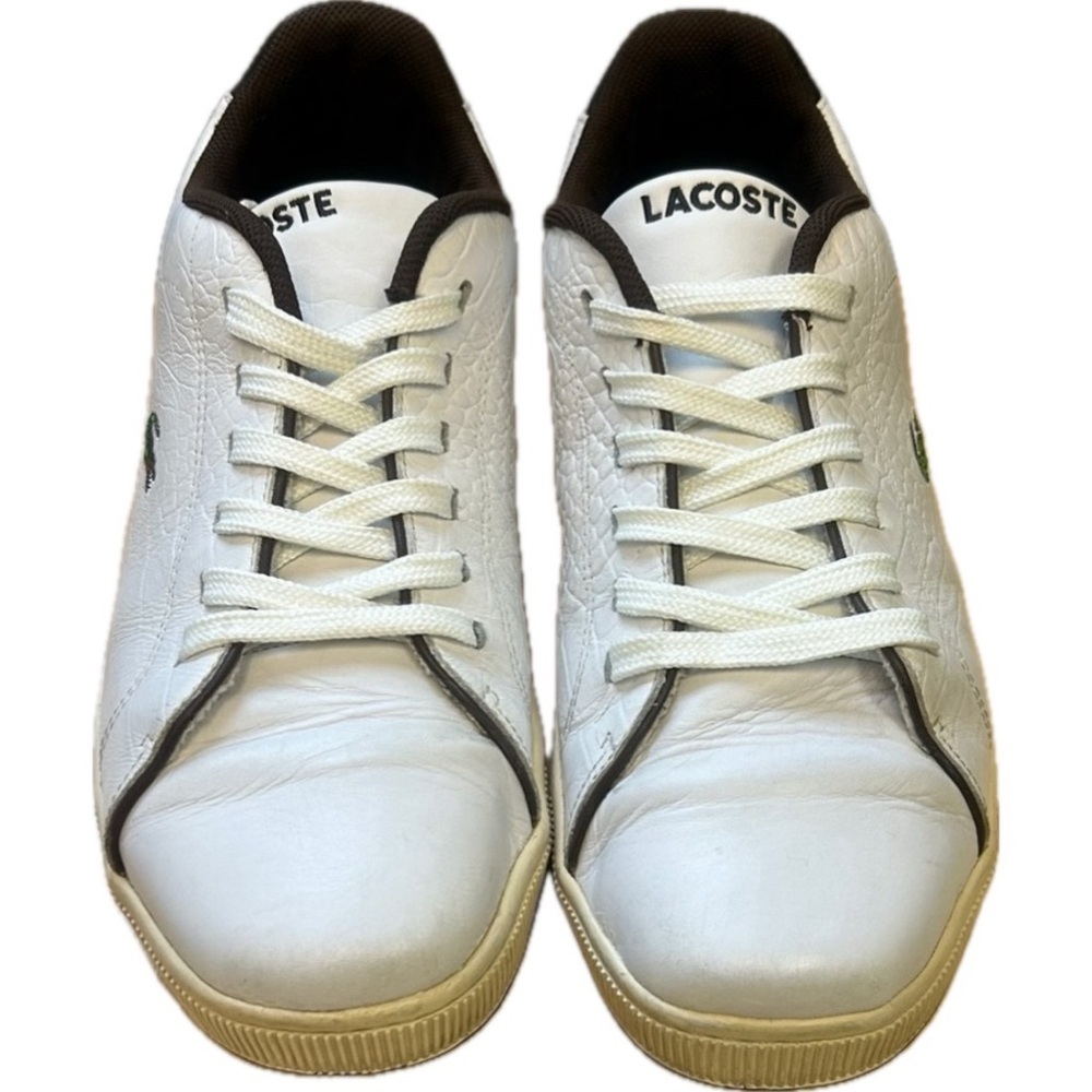 Lacoste Sport Carnaby S1 White Java Croc Embossed Leather Men’s Sneakers